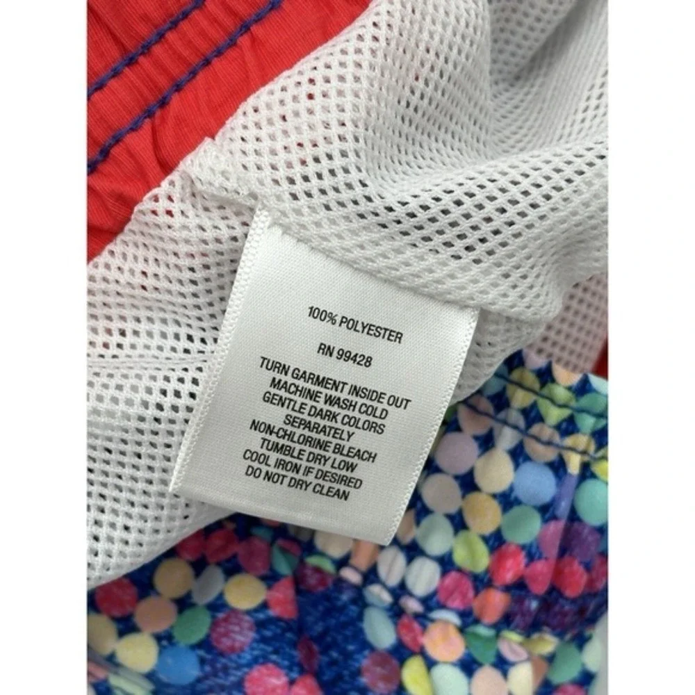 Bugatchi Uomo Mens Multicolor Dot Pixel Print Swim‎ Trunks Mesh Lined Shorts M